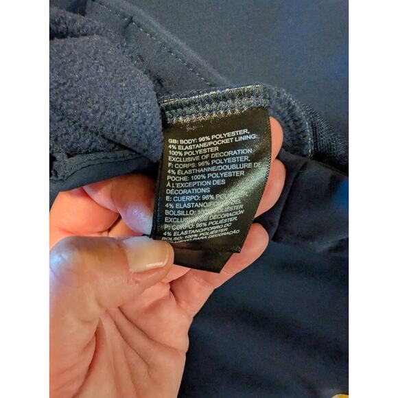 THE NORTH FACE Windwall Women’s S/P Fleece Lined Softshell Jacket Navy Blue - Picture 8 of 10